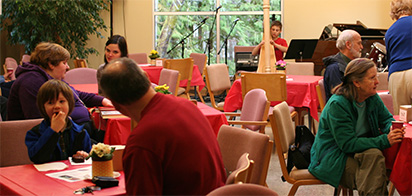 the common area of the church