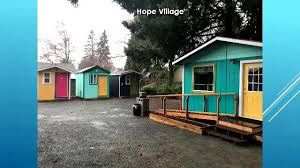 outside view of tiny houses