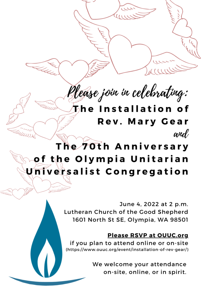 flyer for Installation and 70th anniversary event
